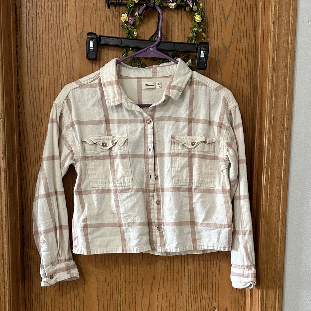 Plaid Button-Up Jacket